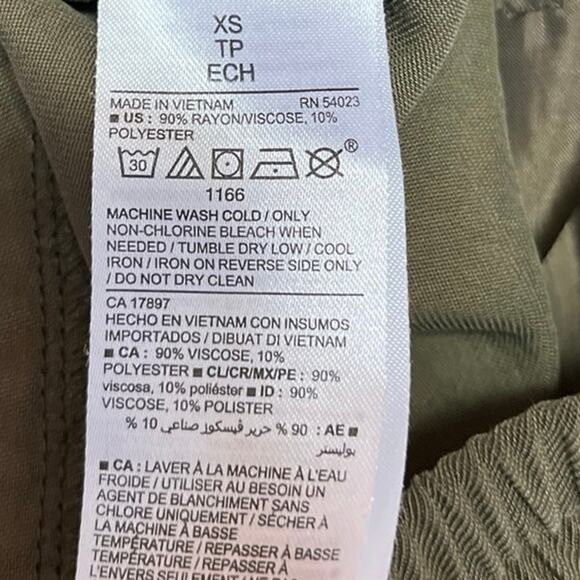 Old Navy Women Green Mid Rise Elastic Waist Drawstring Tapered Cargo Pants Sz XS - Picture 5 of 5